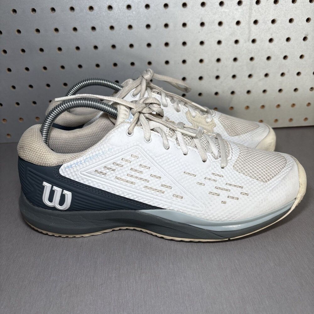 Wilson Rush Pro Ace Pickler Womens Sz 10 Tennis Shoes Pickleball White Blue